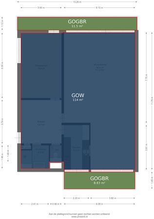 Floorplan - Passage 3F31, 2042 KR Zandvoort